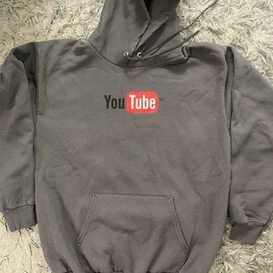 Dark Grey YouTube Pullover Hoodie